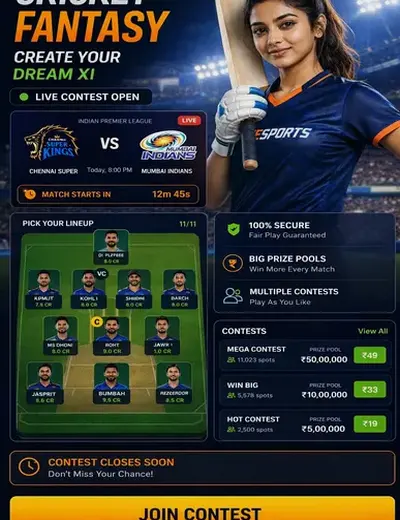 Hero11 (hero11) fantasy cricket & matchday visual 3